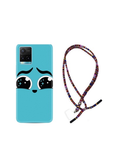 Vivo Y21S Kılıf Rasta Boyun Askılı Üzgün 1853