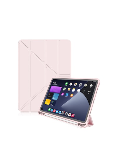 Apple Uyumlu iPad Pro 10.5 Kılıf Kalem Bölmeli Trifolding Case A1701 A1709 A1852 Kılıf