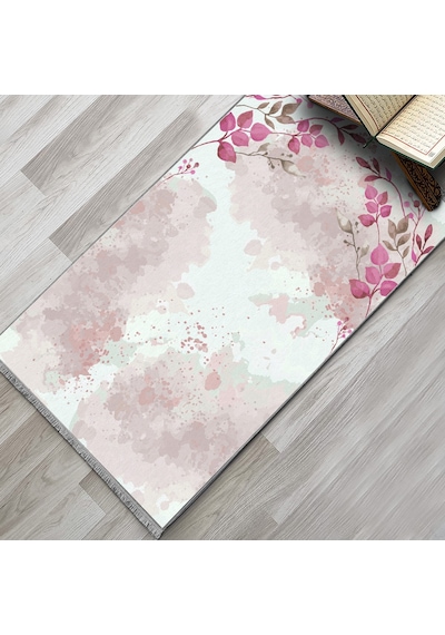 Evaşk Namazlık Dokuma Halı Kaymaz Muslumana Seccade 66x113 BORDO EVAŞK402D80