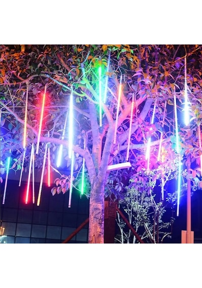 Meteor Süsleme Ledi 3,5 Mt 8 Çubuk Renk Rgb Çok Renkli