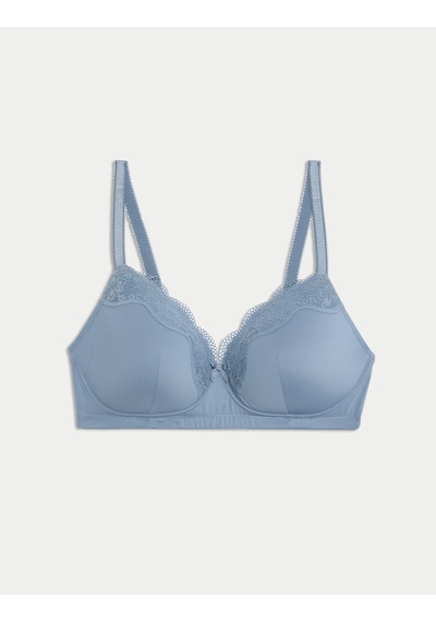 Marks & Spencer Dantel Detaylı Sütyen T33001837 Gri