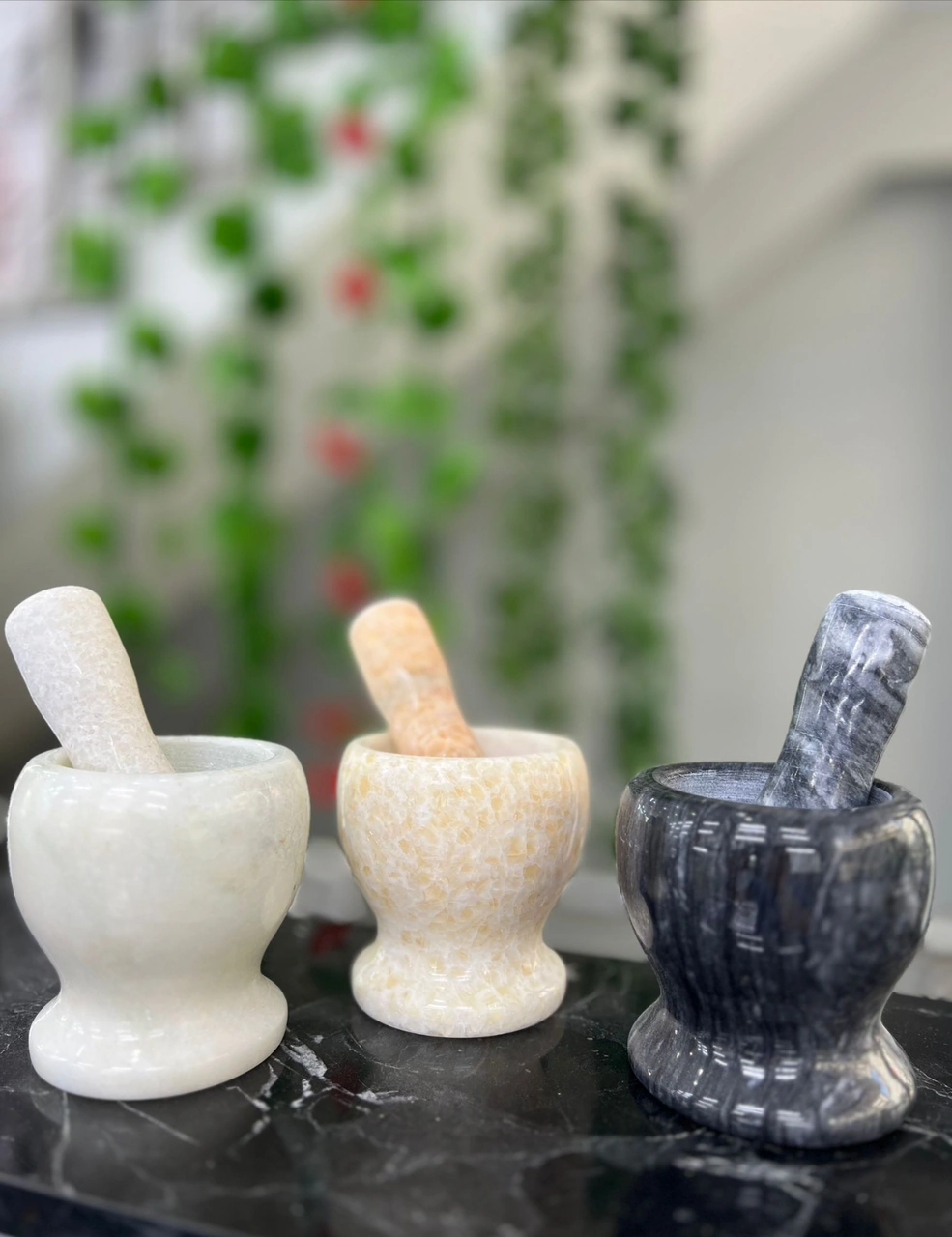 Doğal Cilalı Mermer Havan Diğer