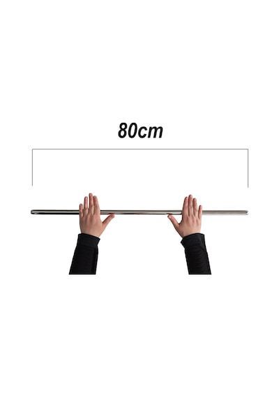 80cm Çelik Oklava 304 Kalite Paslanmaz Çelik Krom Metal Hamur Börek Baklava Yufka Açma Oklavası