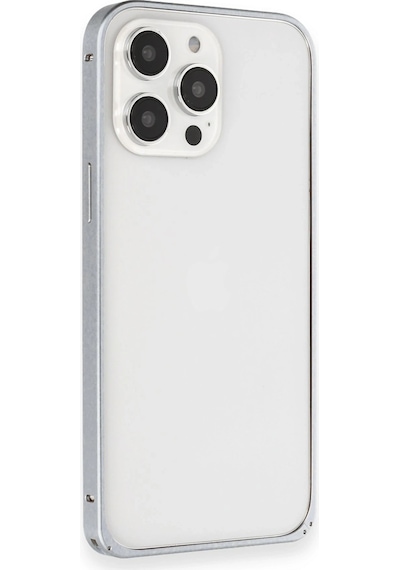 Flzdgnkr Joko İphone 15 Pro Max Metal Bumper Mat Kapak - Gri