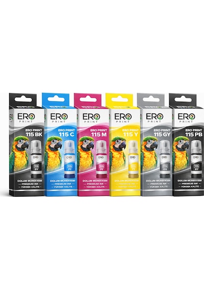 Epson 115 Uyumlu Mürekkep 6 Renk Set