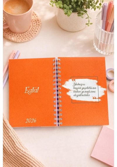 Lizy 2026-2027 Akademik Ajanda - A5 Spiralli Planner Tasarım-7 Mor