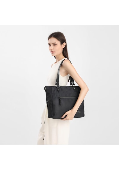 Smart Bags Twill Dimi Kumaş Kadın Omuz Çantası 3323 Siyah