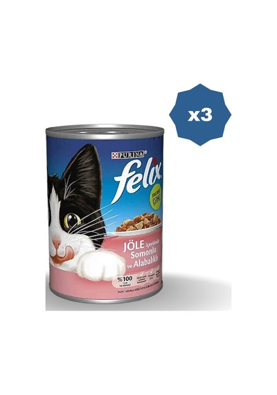 Felix Konserve Kedi Maması Somonlu 400 Gr - 3 Adet