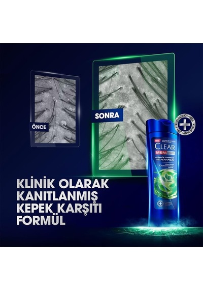 Clear Men Günlük Arınma Ve Ferahlık Şampuan 350 Ml 20'li Paket