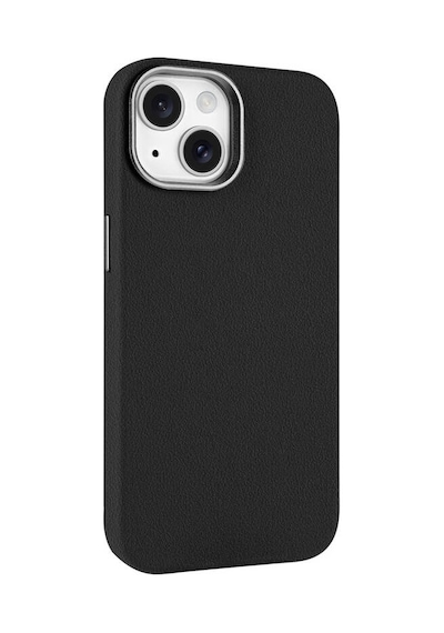 Apple Uyumlu iPhone 15 Kılıf Magsafe Destekli Premium Pu Deri Kapak Royal Case/adora Siyah