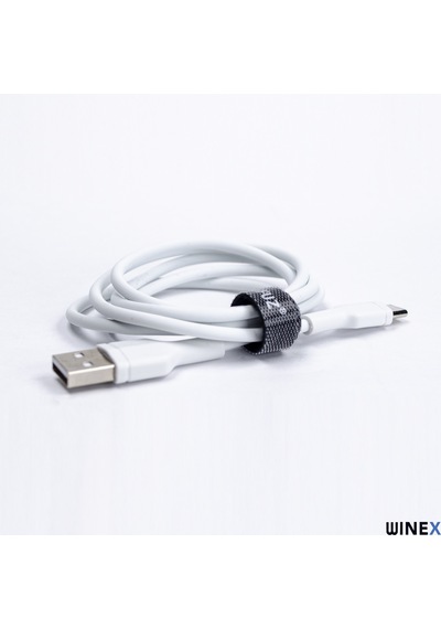 Winex CA58 2.4A UsbA to Type-C Data ve Hızlı Şarj Kablosu Beyaz