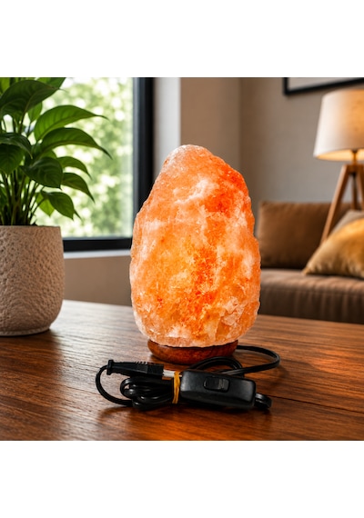 Himalaya Tuz Lambası 3-4 Kg %100 Doğal Kristal Kaya Tuzu Ev Ve Ofis Dekoru