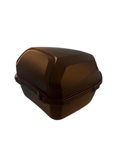 Xt08-fs 32 Litre Motosiklet Arka Çanta Mat Siyah Su Geçirmez Abs Top Case Çift Kilitleme Üniversal Diğer