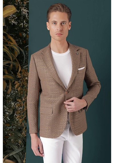 Efor C 660 Slim Fit Bej Spor Ceket Bej