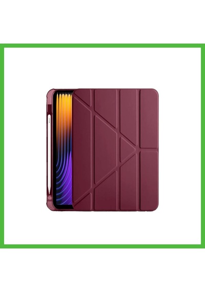 Vaveni Pad 7 Pro Kılıf Kalemlikli Mars Tablet Kılıfı - Mürdüm Arz