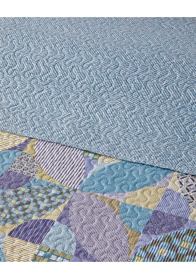English Home Patch Square Çift Kişilik Çok Amaçlı Örtü 200x220 Cm Yeşil Yeşil