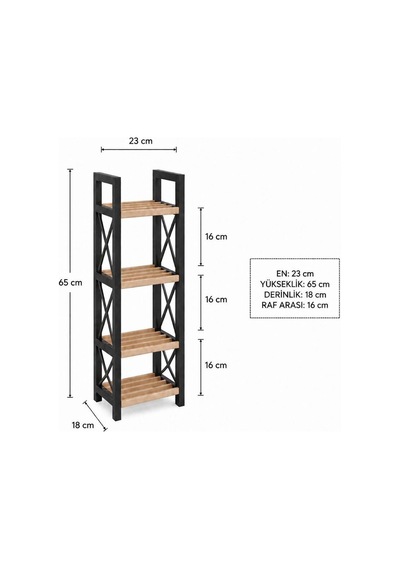 Mini 4 Katlı Dekoratif Banyo Rafı Peçete Havlu Aksesuar Düzenleyici Organıser Çok Renkli