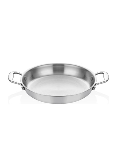 Elit Multi Metal Çelik Yumurta Sahanı 18 Cm Gümüş