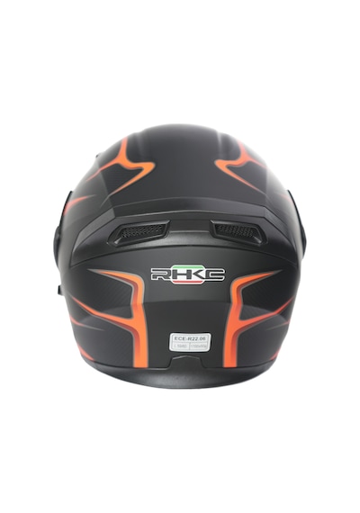 Rhkc 902 Çene Açılır Vizörlü Kask Siyah/kırmızı Renkli