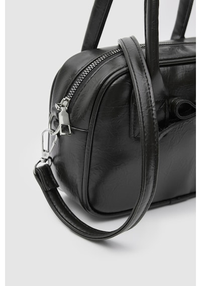 Shule Bags Perfect Kurdele Detaylı El Ve Çapraz Çanta Siyah Siyah