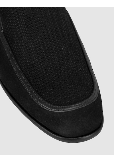 Cabani Premium Deri Siyah Erkek Loafer