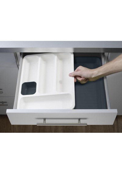 Joseph Joseph 85042 Drawerstore Genişleyen Çatal Bıçak Düzenleyici, Koyu Gri Diğer