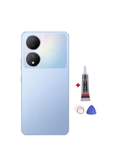Vivo Y11 2023 Mor Arka Kapak Batarya Kapağı Pil Kapağı Yapışkan Ve Sökme Aparatıyla Beraber Full Set Mor