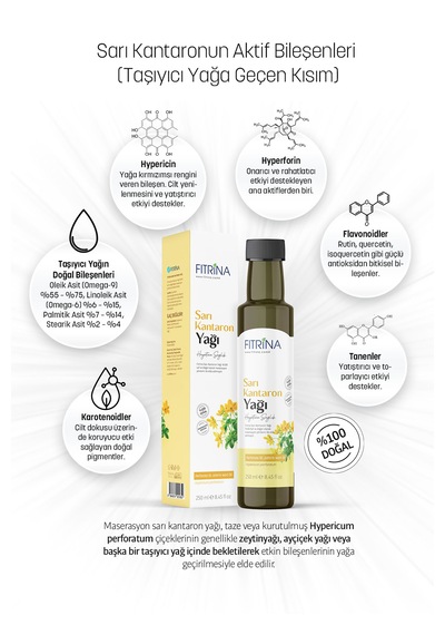 Fıtrina Sarı Kantaron Yağı 250 Ml 250 ML