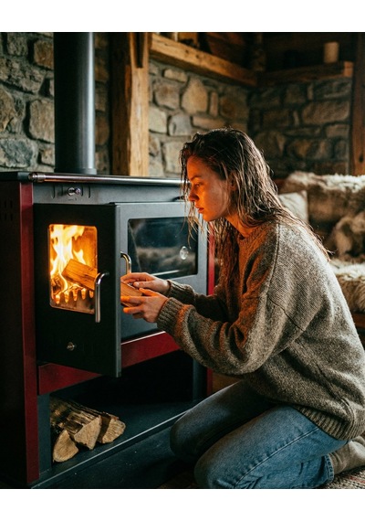 Goldfire Nova 11,5kw Odunluk Ve Fırınlı Çelik Kuzine Soba