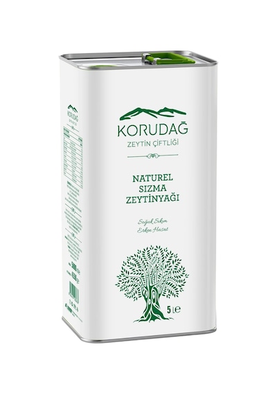 Korudağ Zeytin Çiftliği Edra Erken Hasat Soğuk Sıkım Zeytinyağı İlk Hasat 5 L