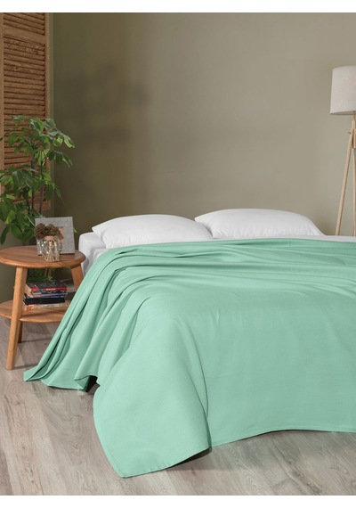 Menderes Home Cotton Collection Pike Çift Kişilik Pike Yeşil