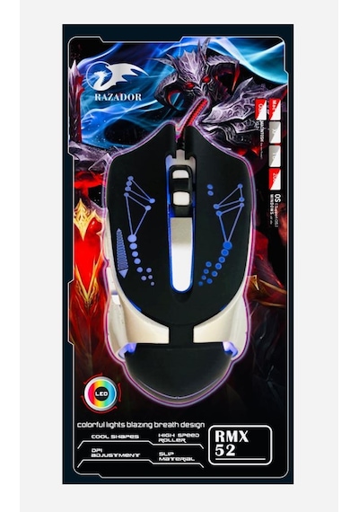 Razador RMX-52 Işıklı Oyuncu Gaming Mouse