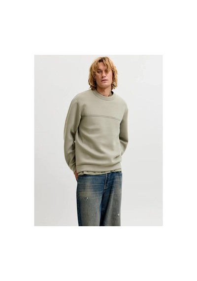 Jack & Jones Erkek Bisiklet Yaka Sweatshirt Haki