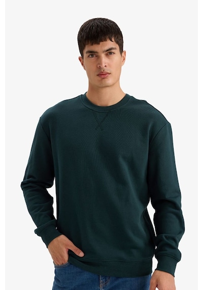 Defacto %100 Pamuk Basic Sweatshirt E8339AX26SP Yeşil