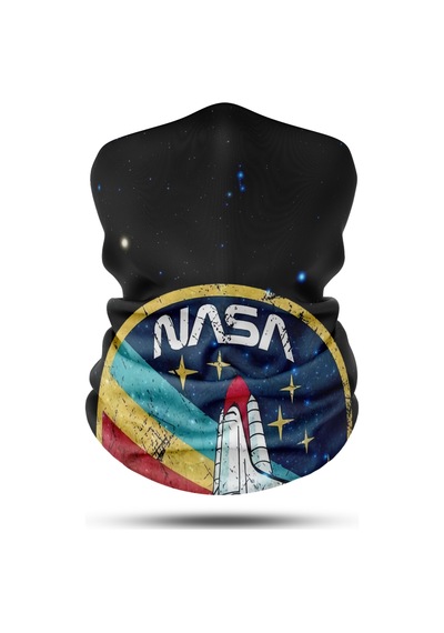 Dair Nasa Desenli Motosiklet Bandana Boyunluk Outdoor Balaklava