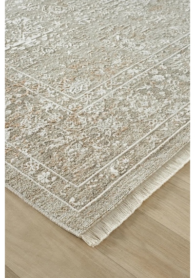 Seyran Halı Nuda 1301 Gri Mikro Polyester - Viskon Makine Halısı