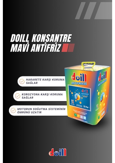 Konsantre - Saf 15 Kilogram Mavi Antifriz - G11
