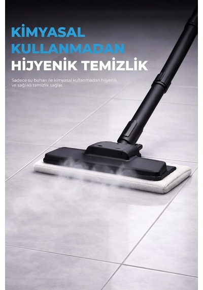 Cb- 02a Buharlı Temizlik Makinası - Buharlı Temizleyici - Floor Max Set