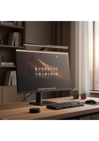 51cm Led Monitör Işık Çubuğu, Ayarlanabilir Renk Sıcaklığı Ve Parlaklığı, Uzaktan Kumandalı, Dimmer Kontrol