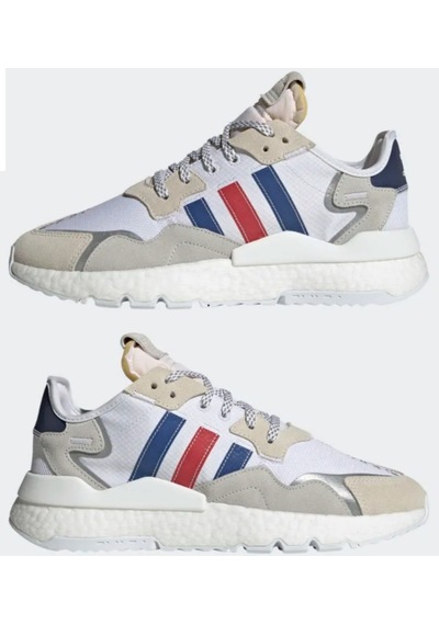 Adidas Eh1293 Nıte Jogger Erkek Spor Ayakkabı Beyaz - Gri - Kırmızı