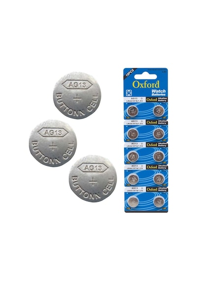 Oxford AG13 LR44/357A SR1154 Alkalin Düğme Pil 10'lu Oxford AG13 LR44/357A SR1154 Alkalin Düğme Pil 10'lu