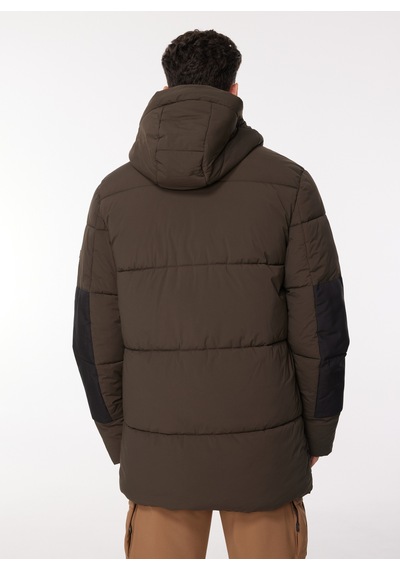Discovery Expedition Açık Haki Erkek Kapüşon Yaka Relaxed Fit Blok Desenli Kaban D3wm-kbn2 Discovery Expedition Açık Haki Erkek Kapüşon Yaka Relaxed Fit Blok Desenli Kaban D3wm-kbn2