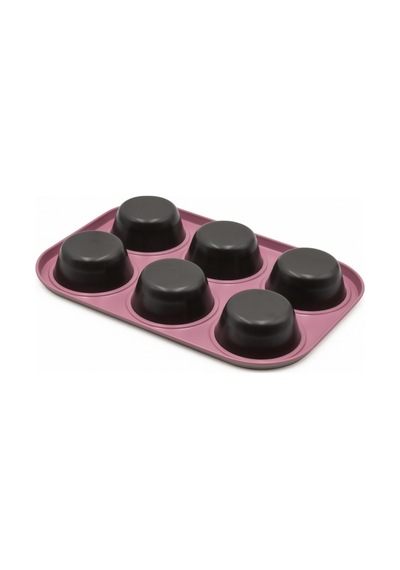 Aryıldız 6'lı Muffin Kalıbı Koyu Pembe