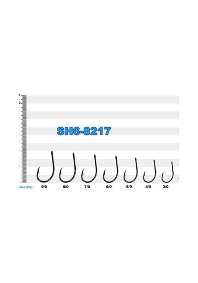 Sh 8217-Siyah-7/0-6/0-5/0-4/0-3/0