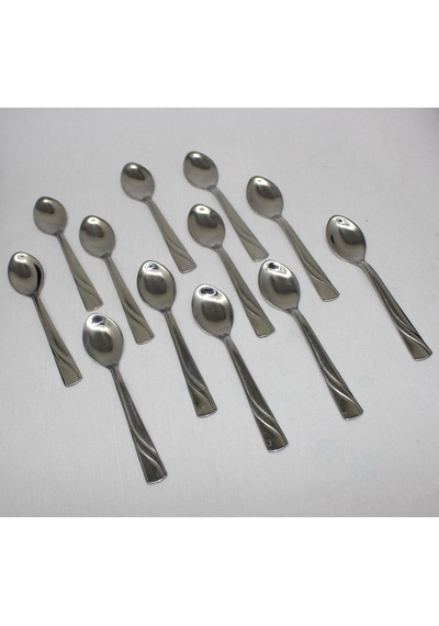 Emç Paslanmaz Çelik 1.20 MM Saray Model Çay Kaşığı Yeşil Kutu Yeşil