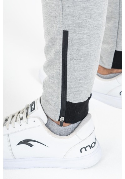 Maraton Sportswear Slimfit Erkek Dar Paça Basic Gri Melanj Eşofman Altı 15711 GRİ MELANJ