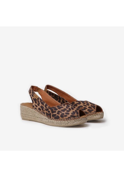 Sandalet Kadın Bernia-p Toni Pons Wedge Espadrılles In Leather Leo