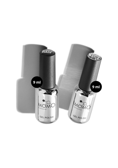 Kalıcı Oje Ve Protez Tırnak İçin 2 Li Set Rubber Base Coat 9 Ml, Crystal Top Coat 9 Ml