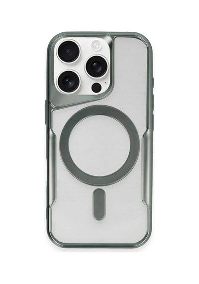 Cosmotex Newface Apple iPhone Uyumlu  14 Pro Max Kılıf Boyi Magsafe Silikon Kapak - Yeşil