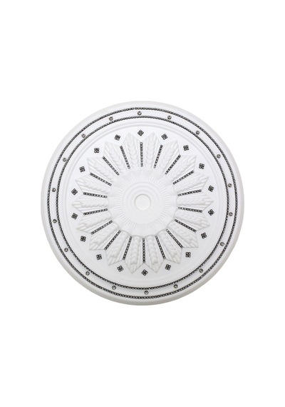 Başak Desenli Taşlı Stropiyer Tavan Göbeği - 40 Cm